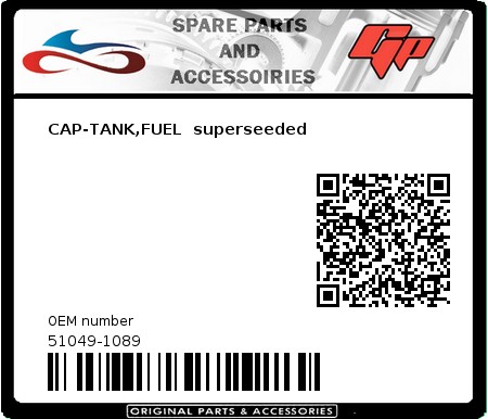 Product image:  - 51049-1089 - CAP-TANK,FUEL  superseeded  0