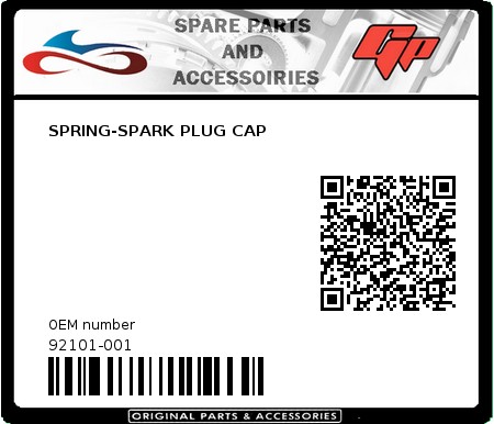 Product image:  - 92101-001 - SPRING-SPARK PLUG CAP  0