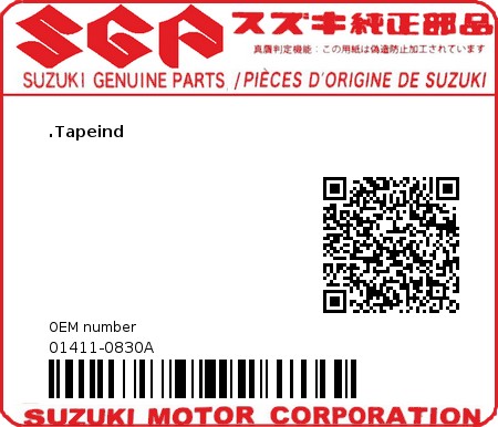 Product image: Suzuki - 01411-0830A - BOLT,STUD  0