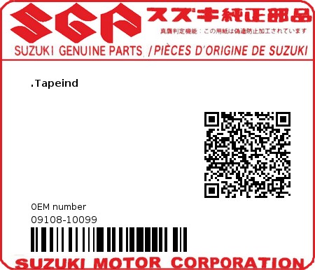 Product image: Suzuki - 09108-10099 - STUD BOLT,10X15  0