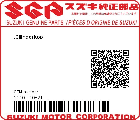 Product image: Suzuki - 11101-20F21 - HEAD ASSY,CYLIN  0