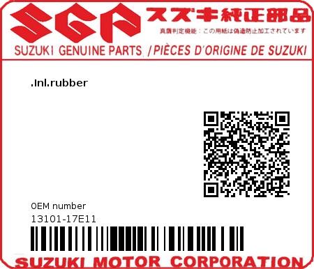 Product image: Suzuki - 13101-17E11 - PIPE ASSY,INTAK  0