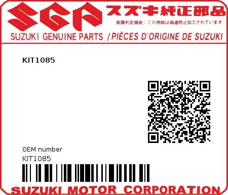 Product image: Suzuki - KIT1085 - KIT1085  0