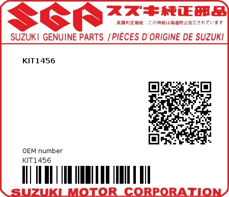 Product image: Suzuki - KIT1456 - KIT1456  0