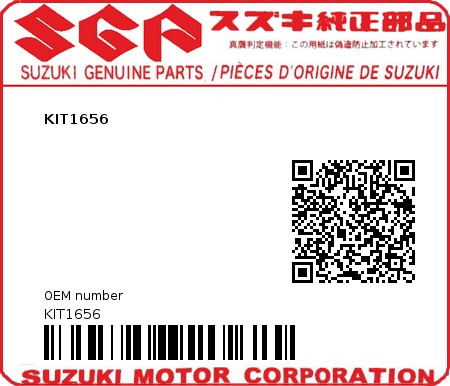 Product image: Suzuki - KIT1656 - KIT1656  0