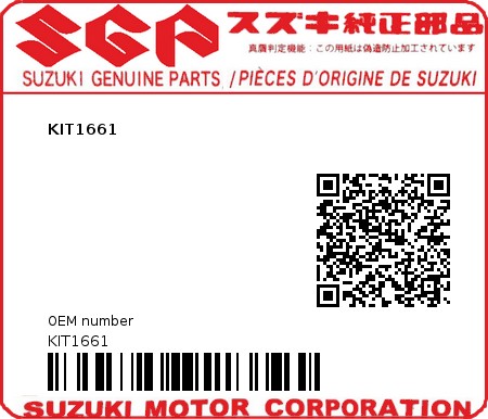 Product image: Suzuki - KIT1661 - KIT1661  0