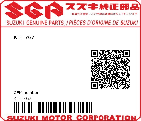 Product image: Suzuki - KIT1767 - KIT1767  0