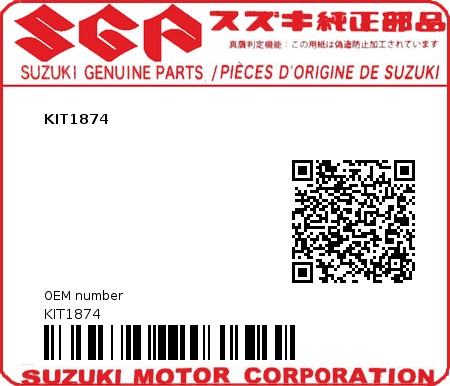 Product image: Suzuki - KIT1874 - KIT1874  0