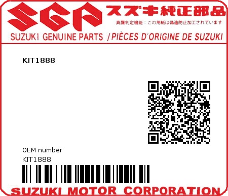 Product image: Suzuki - KIT1888 - KIT1888  0