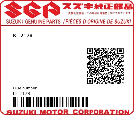 Product image: Suzuki - KIT2178 - KIT2178  0