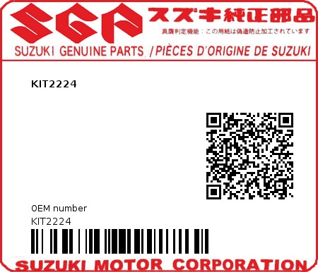 Product image: Suzuki - KIT2224 - KIT2224  0