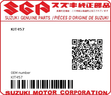 Product image: Suzuki - KIT457 - KIT457  0