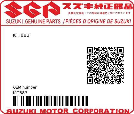 Product image: Suzuki - KIT883 - KIT883  0