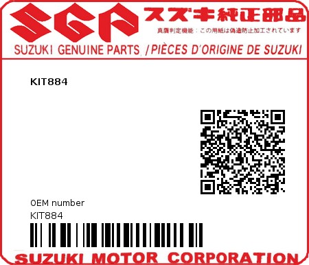 Product image: Suzuki - KIT884 - KIT884  0