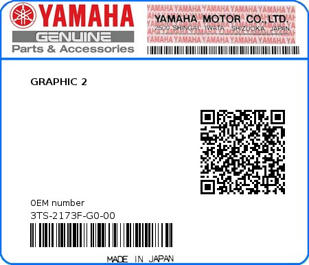 Product image: Yamaha - 3TS-2173F-G0-00 - GRAPHIC 2  0