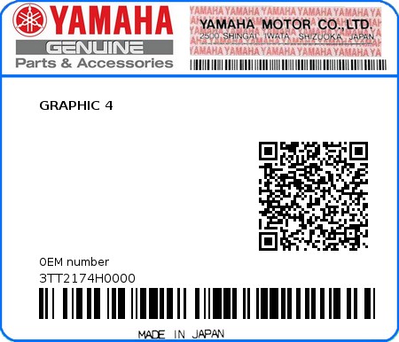 Product image: Yamaha - 3TT2174H0000 - GRAPHIC 4  0