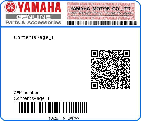 Product image: Yamaha - ContentsPage_1 - ContentsPage_1  0
