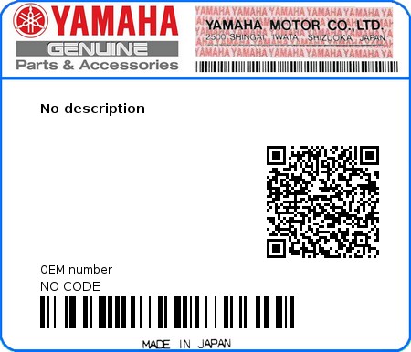 Product image: Yamaha - NO CODE - No description  0
