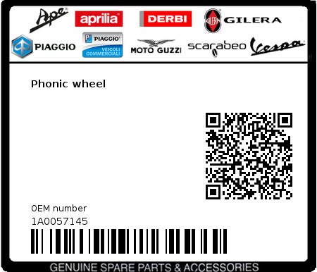 Product image: Moto Guzzi - 1A0057145 - Phonic wheel  0
