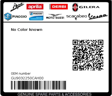 Product image: Moto Guzzi - GU9032250CAH00 - No Color known  0