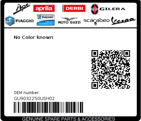 Product image: Moto Guzzi - GU9032250USH02 - No Color known  0