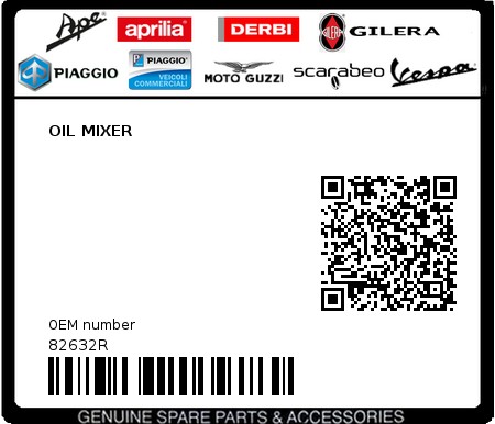 Product image: Aprilia - 82632R - OIL MIXER  0