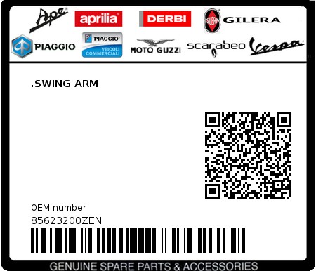 Product image: Aprilia - 85623200ZEN - .SWING ARM  0