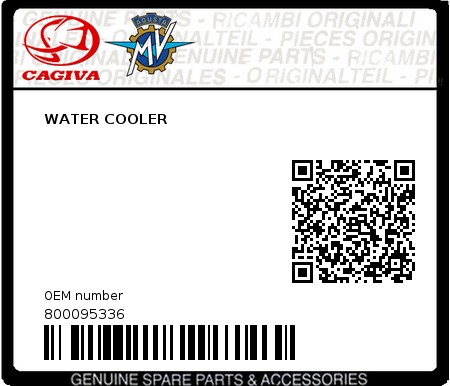 Product image: Cagiva - 800095336 - WATER COOLER  0