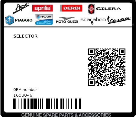 Product image: Piaggio - 1653046 - SELECTOR  0