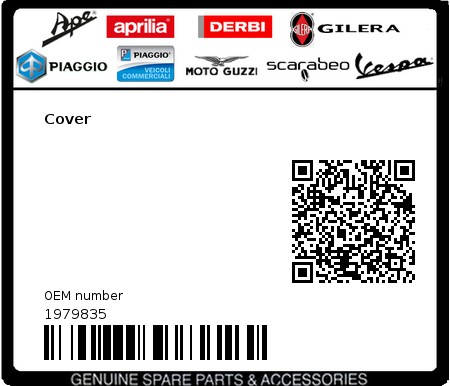 Product image: Piaggio - 1979835 - Cover  0