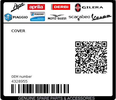 Product image: Piaggio - 4328955 - COVER  0
