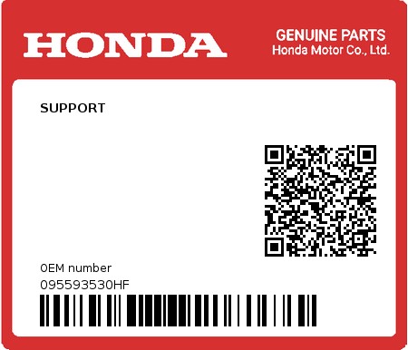 Product image: Honda - 095593530HF - SUPPORT  0