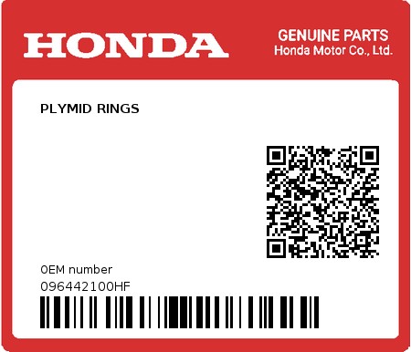 Product image: Honda - 096442100HF - PLYMID RINGS  0