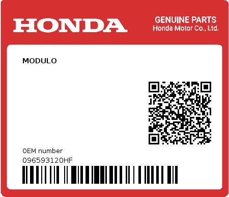 Product image: Honda - 096593120HF - MODULO  0