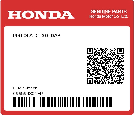 Product image: Honda - 096594X01HP - PISTOLA DE SOLDAR  0