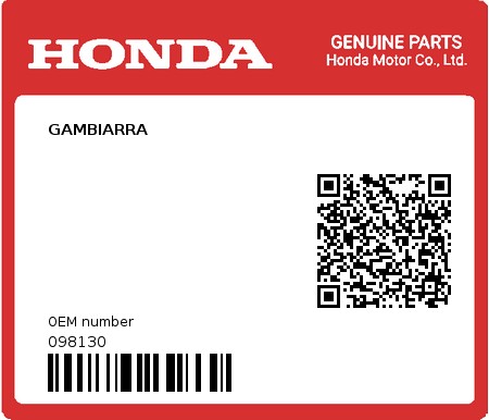 Product image: Honda - 098130 - GAMBIARRA  0