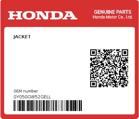 Product image: Honda - 0Y050GW52GELL - JACKET  0