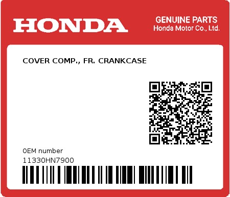 Product image: Honda - 11330HN7900 - COVER COMP., FR. CRANKCASE  0