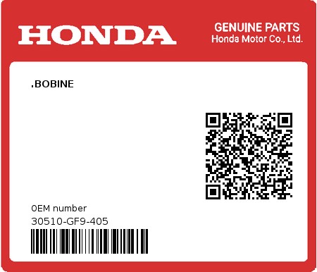 Product image: Honda - 30510-GF9-405 - .BOBINE  0
