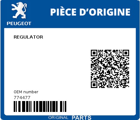 Product image: Peugeot - 774477 - REGULATOR  0