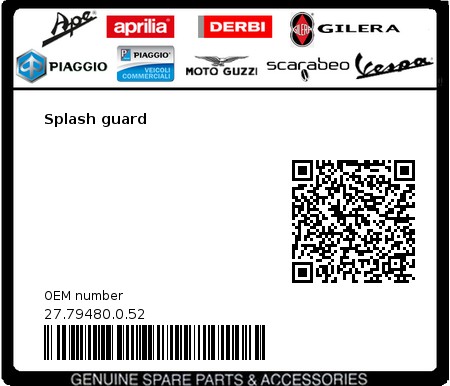 Product image: Beta - 27.79480.0.52 - Splash guard  0