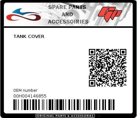 Product image: Derbi - 00H004146855 - TANK COVER  0