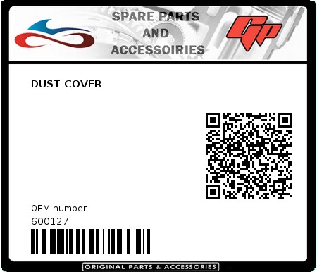 Product image: Derbi - 600127 - DUST COVER  0