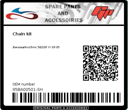 Product image: Kit chain - 95BA00501-SH - Chain kit  0