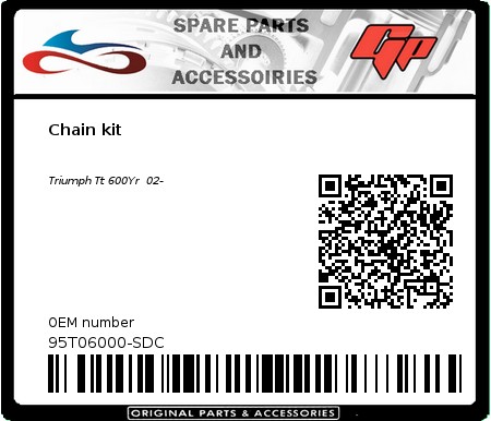 Product image: Kit chain - 95T06000-SDC - Chain kit 