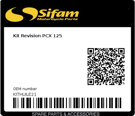 Product image: Sifam - KITHUILE21 - Kit Revision PCX 125  0