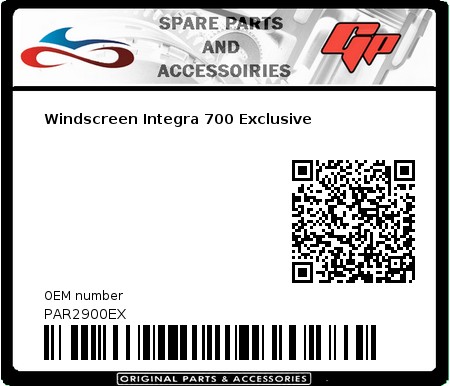 Product image: Fabbri - PAR2900EX - Windscreen Integra 700 Exclusive    0