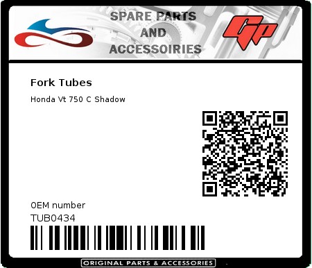 Product image: Tnk - TUB0434 - Fork Tubes  0
