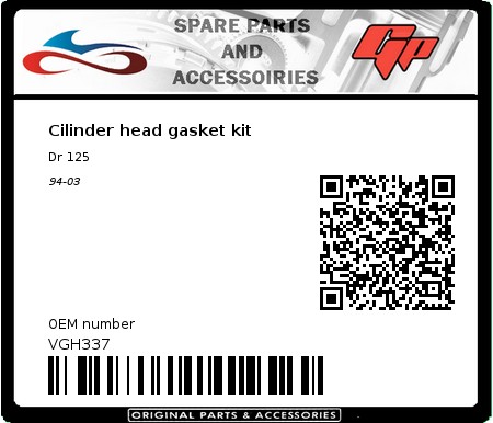 Product image: Athena - VGH337 - Cilinder head gasket kit 
